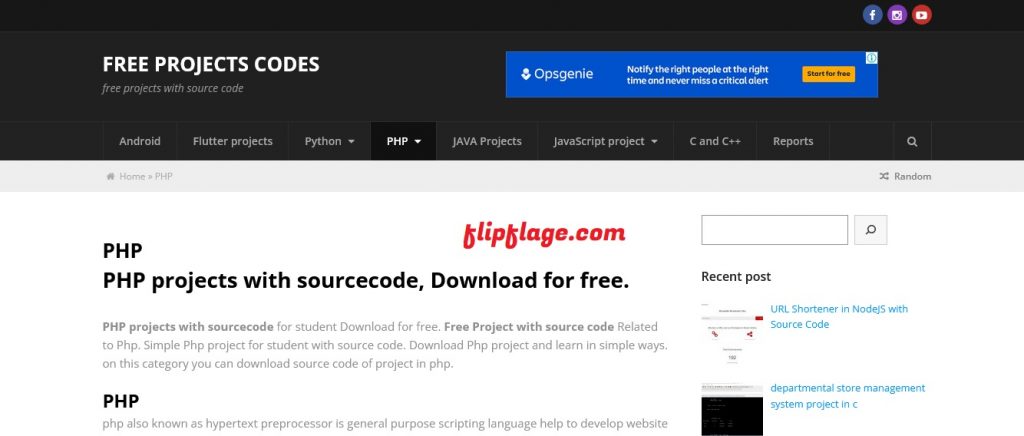Free Project Code - Free PHP Scripts