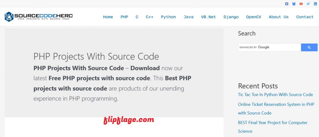 SourceCodeHero - flipflage
